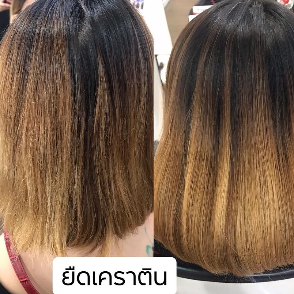 ทรงผมยืดโคนดัดปลาย