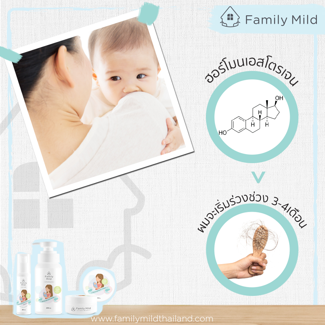 ผมร่วงหลังคลอด